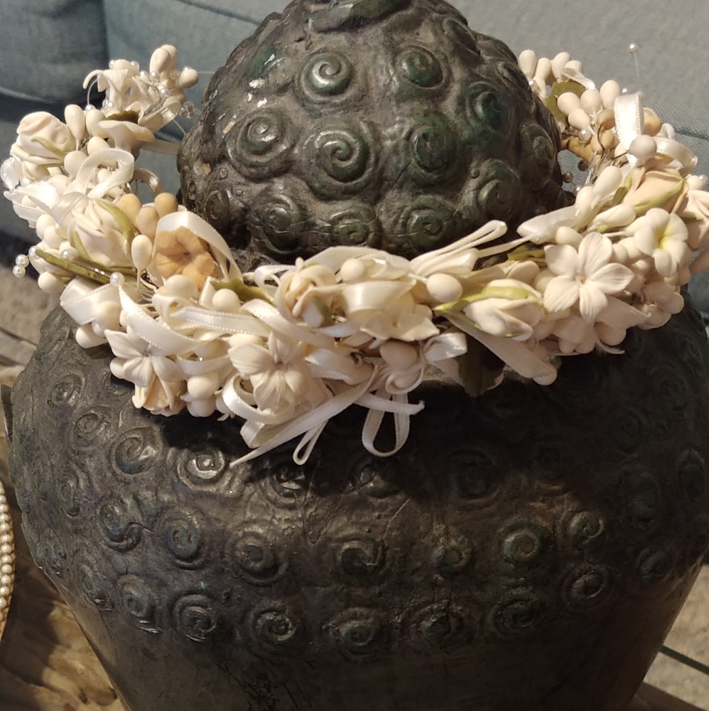 Porcelain Floral handmade headpiece